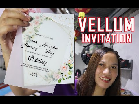 CARA MEMBUAT UNDANGAN VELLUM : SANGAT MUDAH