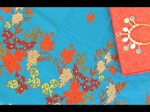 BATIK BUNGA CANTIK – Sridevi Cap Printing Tulis Online Murah – Kesikan Wonogiren Madura [HD]