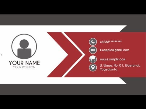 CARA MEMBUAT NAME CARD SIMPLE DENGAN MENGGUNAKAN COREL DRAW