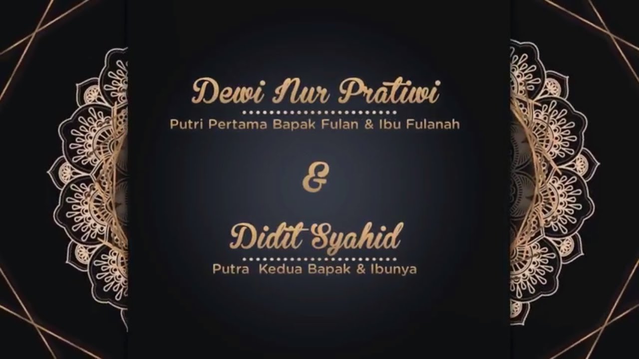 Gratis Download Template undangan digital pernikahan | Undangan pernikahan islami PPT 03 2021