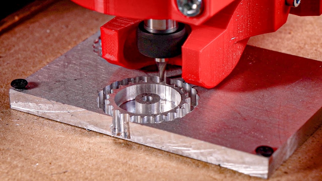 ROUTER CNC 3D CETAK KECIL MEMOTONG LOGAM (dari awal)