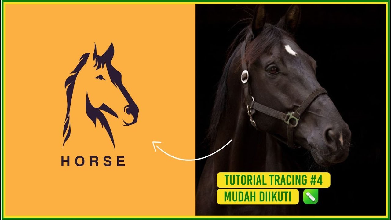 TRACING #4 – Cara Membuat Logo / karakter / Line Art Hewan Di Corel draw