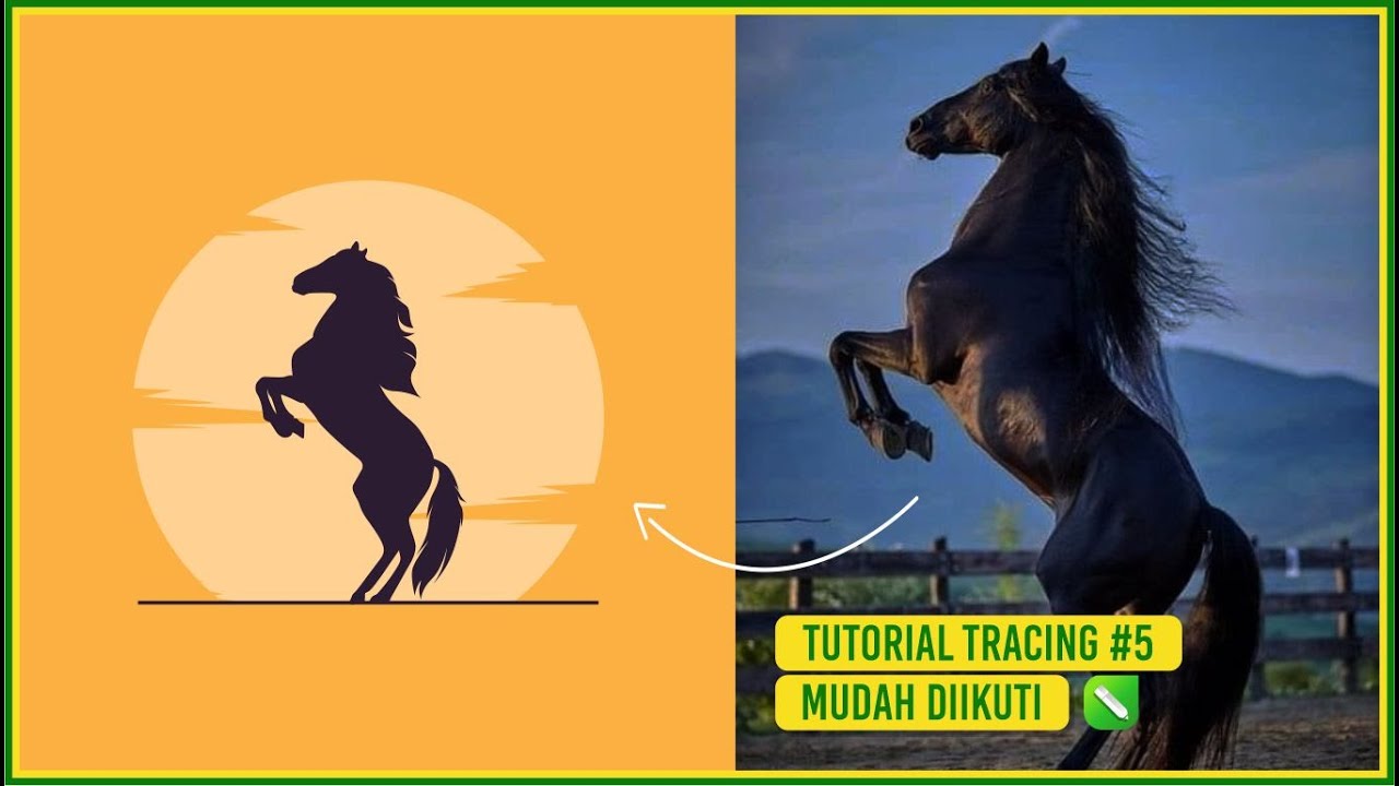 TRACING #5 – Cara Membuat Logo / Siluet / Karakter Hewan Di Corel draw