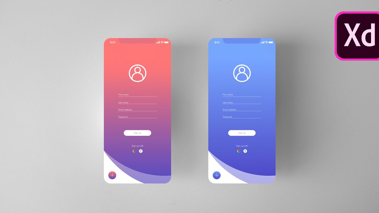 Tutorial Adobe XD | Halaman Masuk/Daftar | Kursus Dasar Desain UI/UX