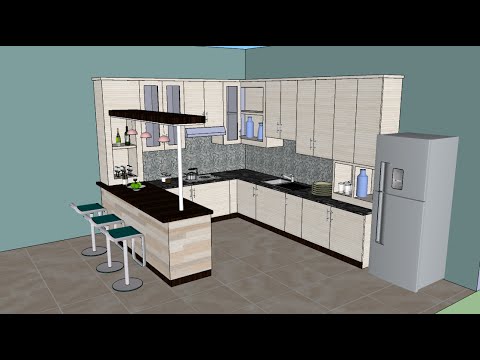 Tutorial sketsa desain interior ( Dapur )