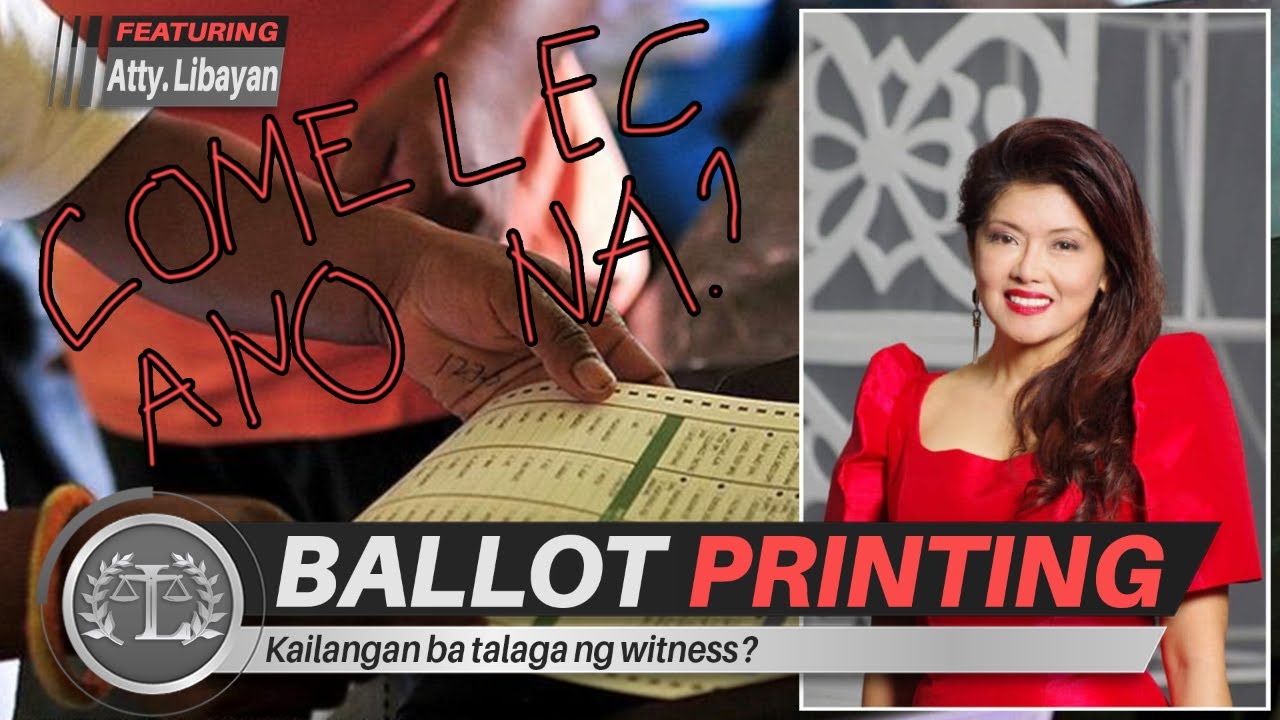 COMELEC NAG PRINT NG BALLOT NA WALANG SAKSI