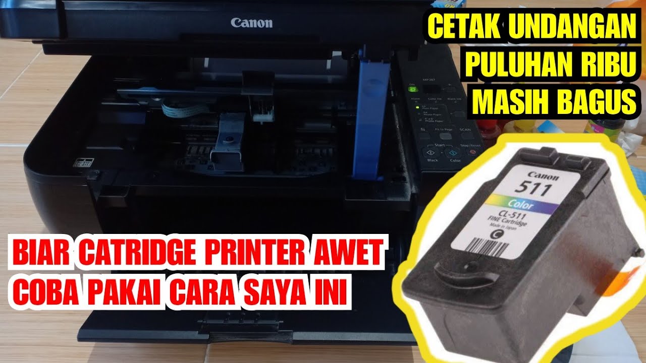 Cara isi tinta Printer Canon ip2770 dan mp287