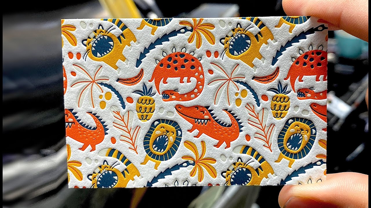 Cetak Kartu Nama Letterpress dengan 5 Warna Pantone!