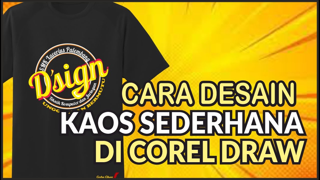 Desain Kaos Sekolah dengan Corel Draw