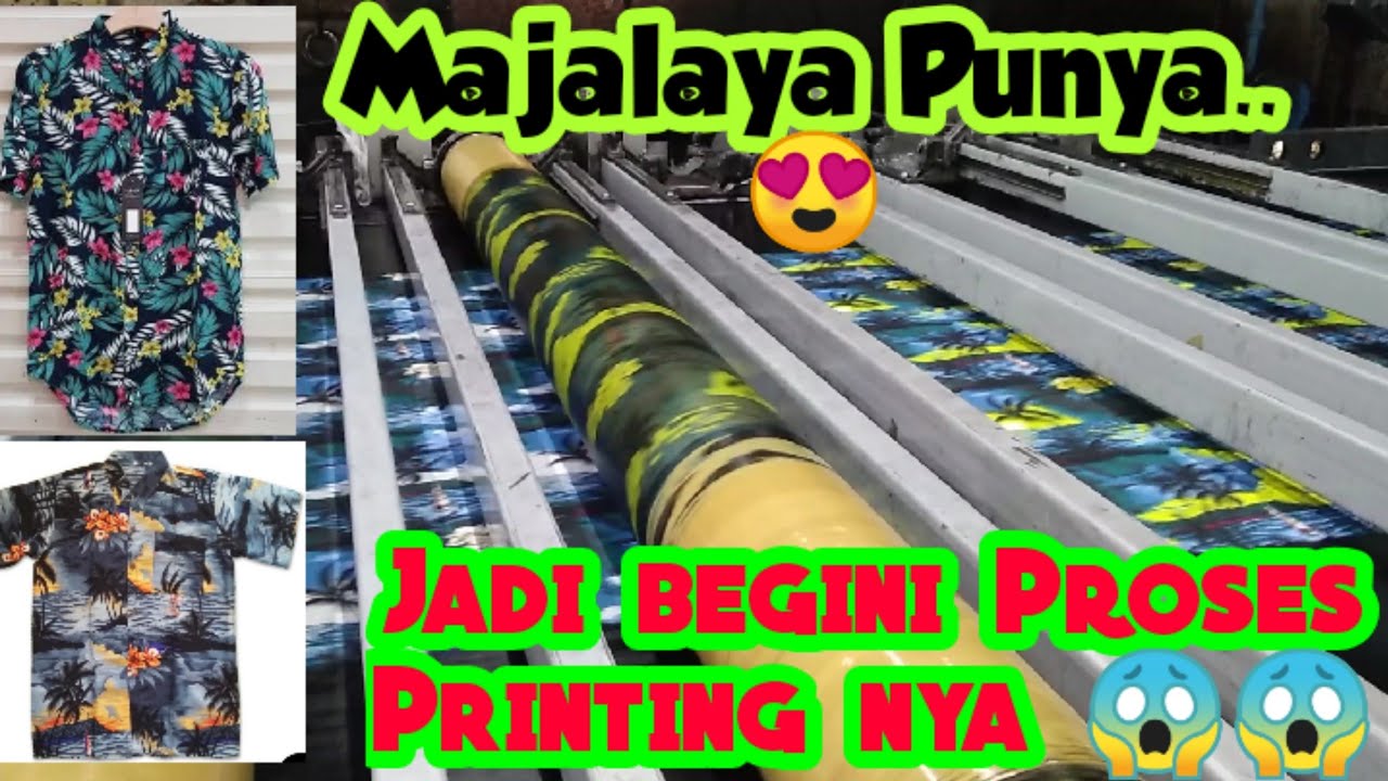 Proses Cetak Kain Majalaya | Pencetakan Tekstil Rotary Screen Produksi Cepat| Zimmer