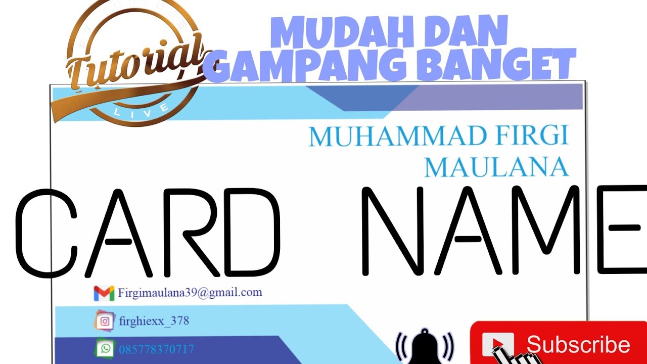 TUTORIAL membuat NAME CARD di COREL DRAW terbaru!!!!!…..mudah dan gampang bangettt…..‼️‼️✔️