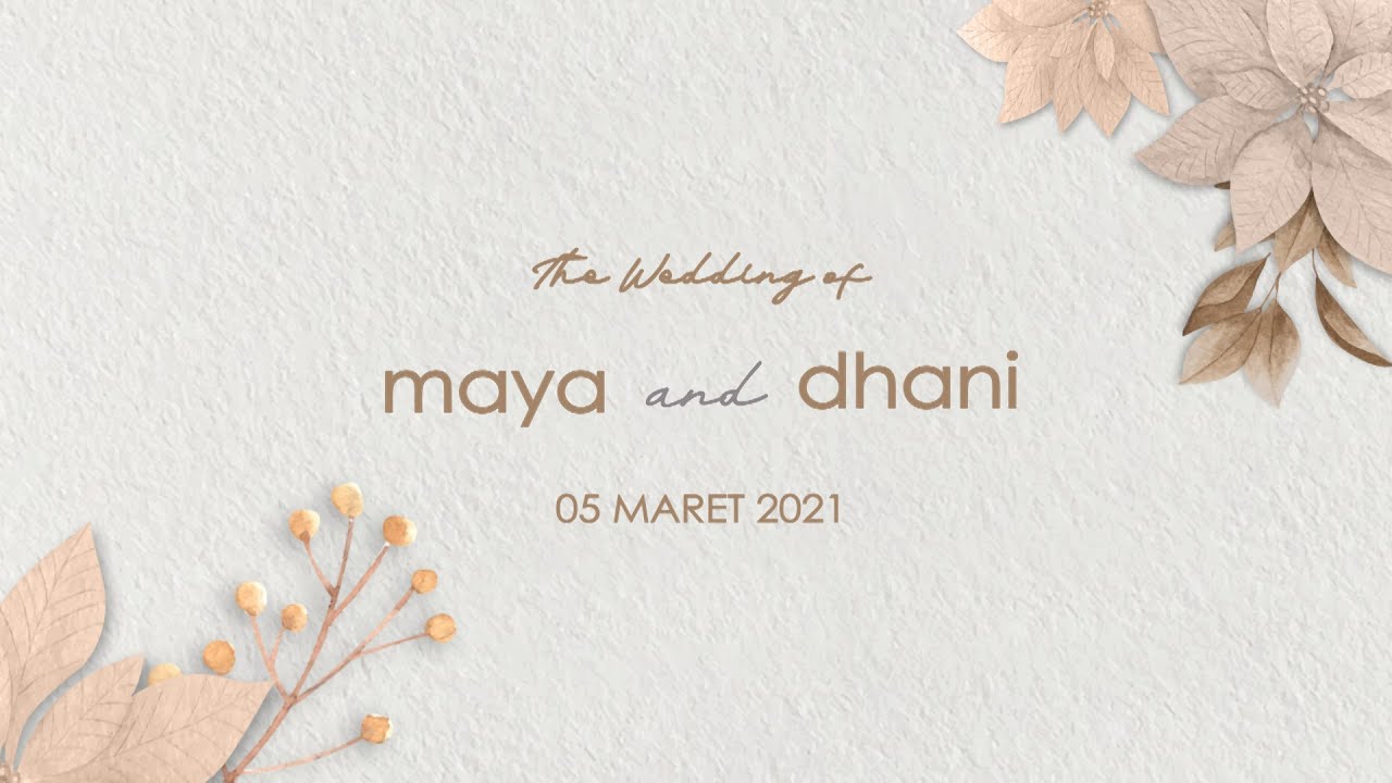 Template Undangan Video Digital Kosong | Undangan Pernikahan V.2