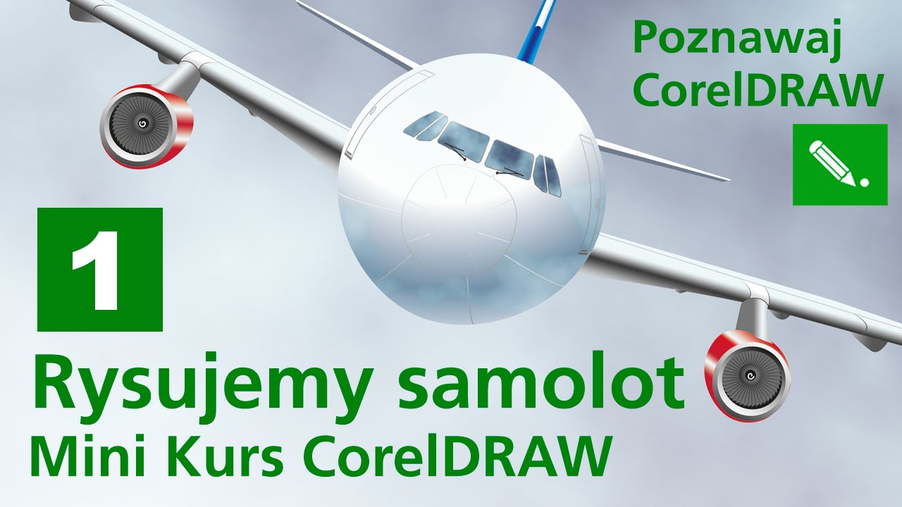 #01. Corel Draw. Rysujemy samolot. Podstawy grafiki wektorowej.