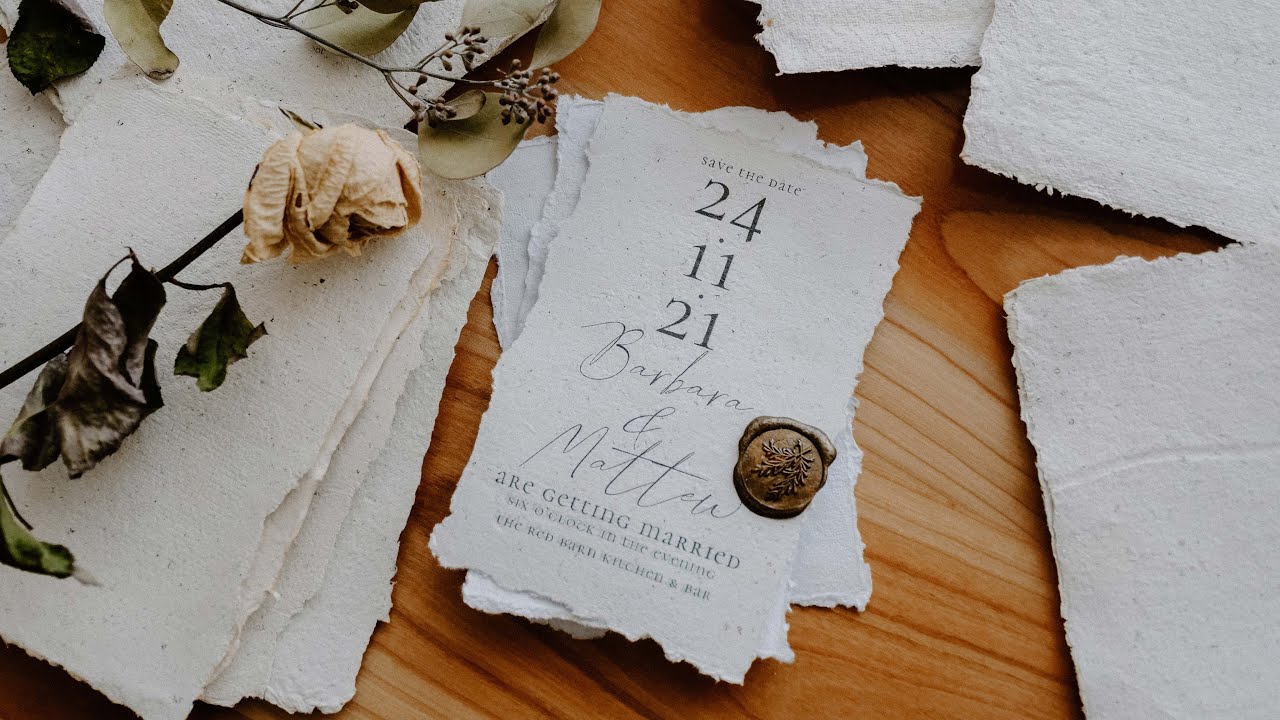 Cara Membuat Undangan Pernikahan Kertas Buatan Tangan | Tutorial DIY