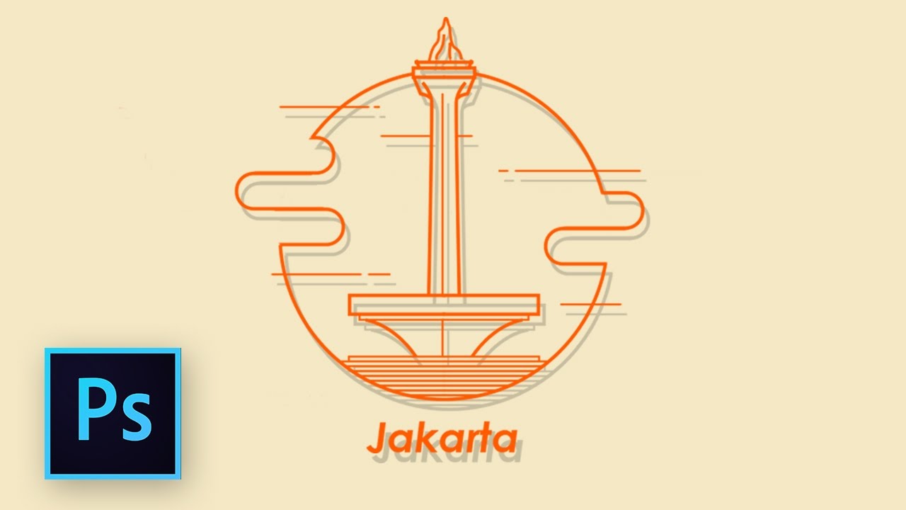 Cara Mendesain Logo Line Art dengan photoshop – Tutorial photoshop bahasa indonesia