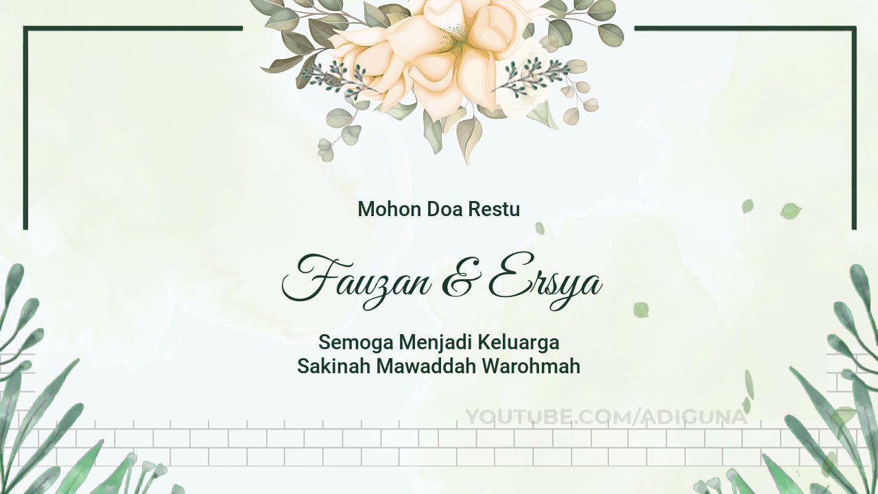 Undangan Pernikahan Digital | Undangan pernikahan