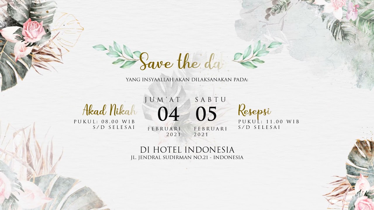 contoh Video Undangan Pernikahan Digital , Landscape Wedding Invitation MaulaVW 048