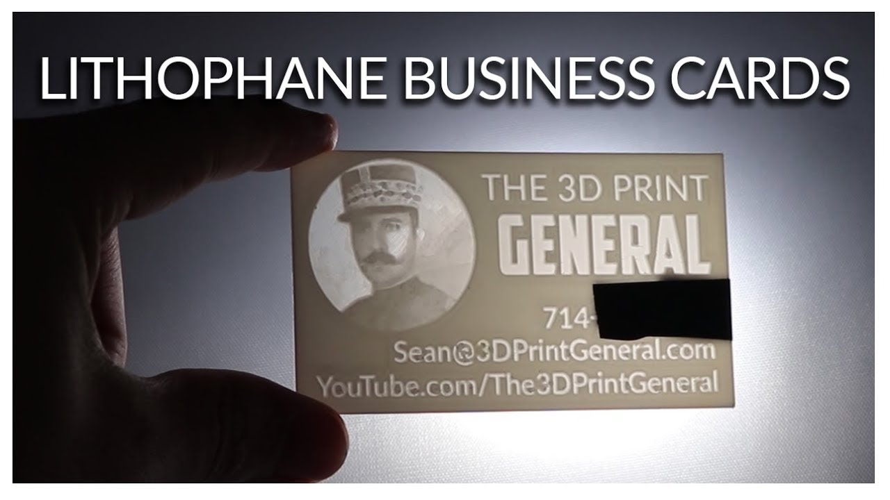 3D Mencetak Kartu Bisnis Lithophane