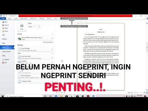 Cara print di Laptop atau Komputer, Cocok Bagi Pemula