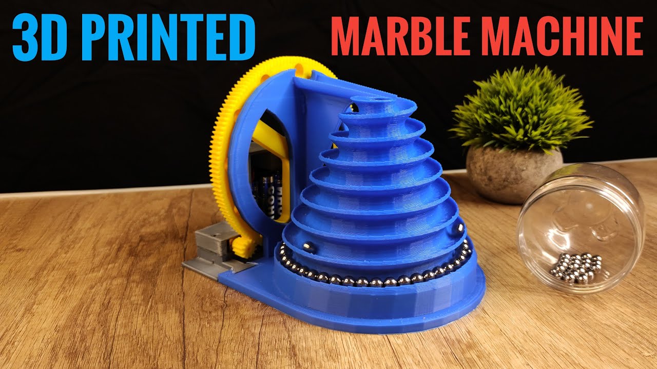 Mesin Marmer Bermotor Cetak 3D – Marblevator || Timelapse Pencetakan 3D