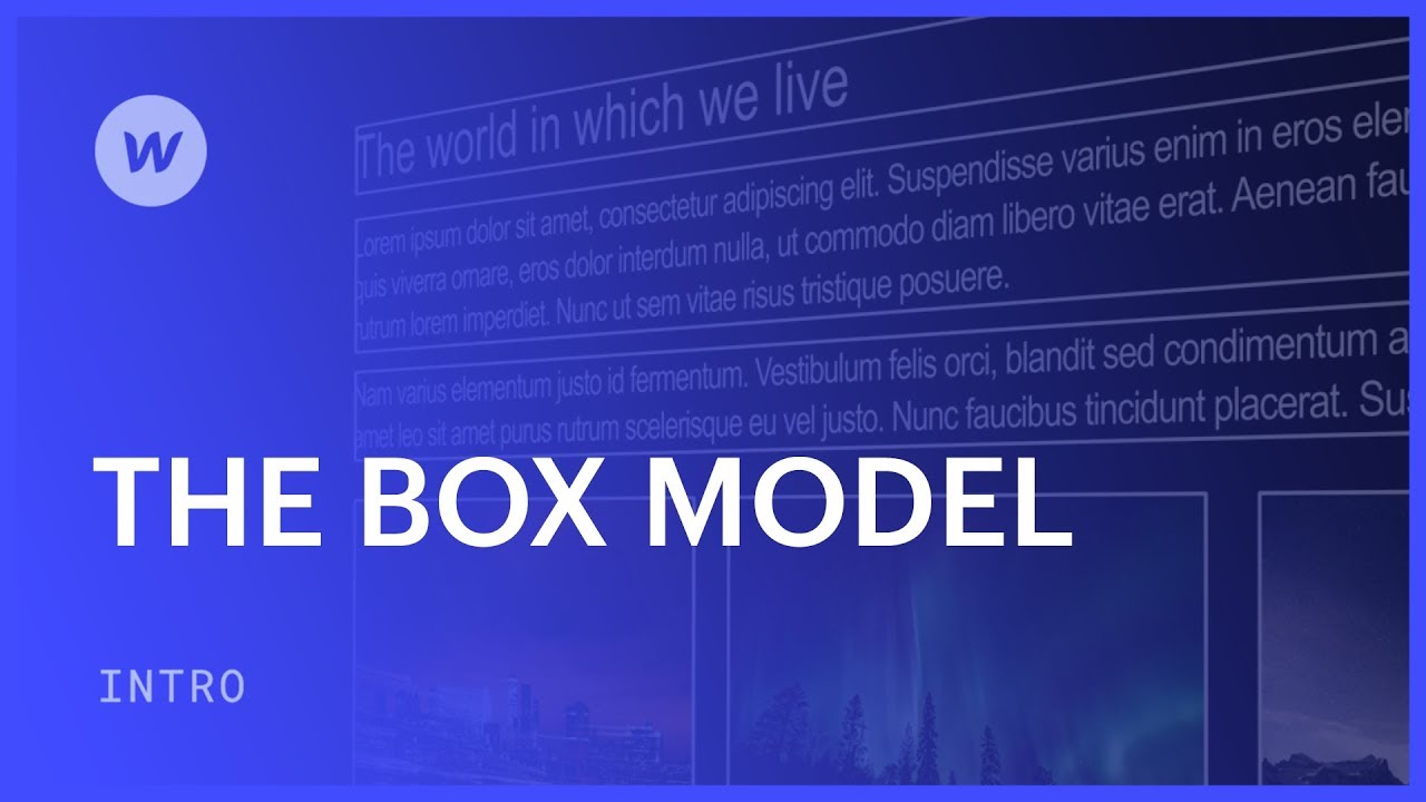 Model kotak untuk tutorial desain web pemula