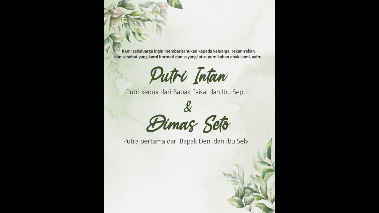 Templat Undangan Pernikahan