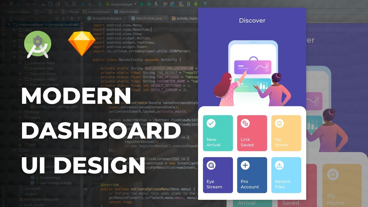 Tutorial Android Studio Desain UI Dasbor Modern