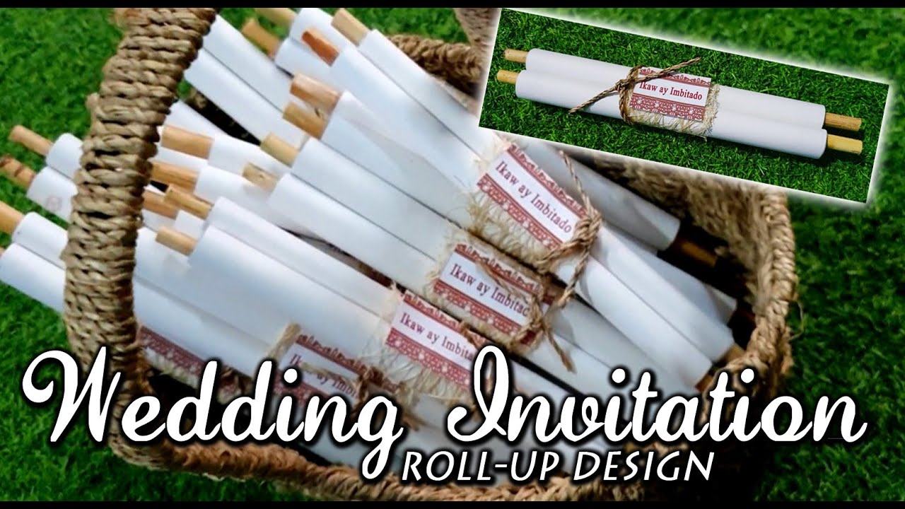 UNDANGAN PERNIKAHAN ROLL-UP / CARA MEMBUAT DAN TUTORIAL LANGKAH DEMI LANGKAH/ @Alona EA