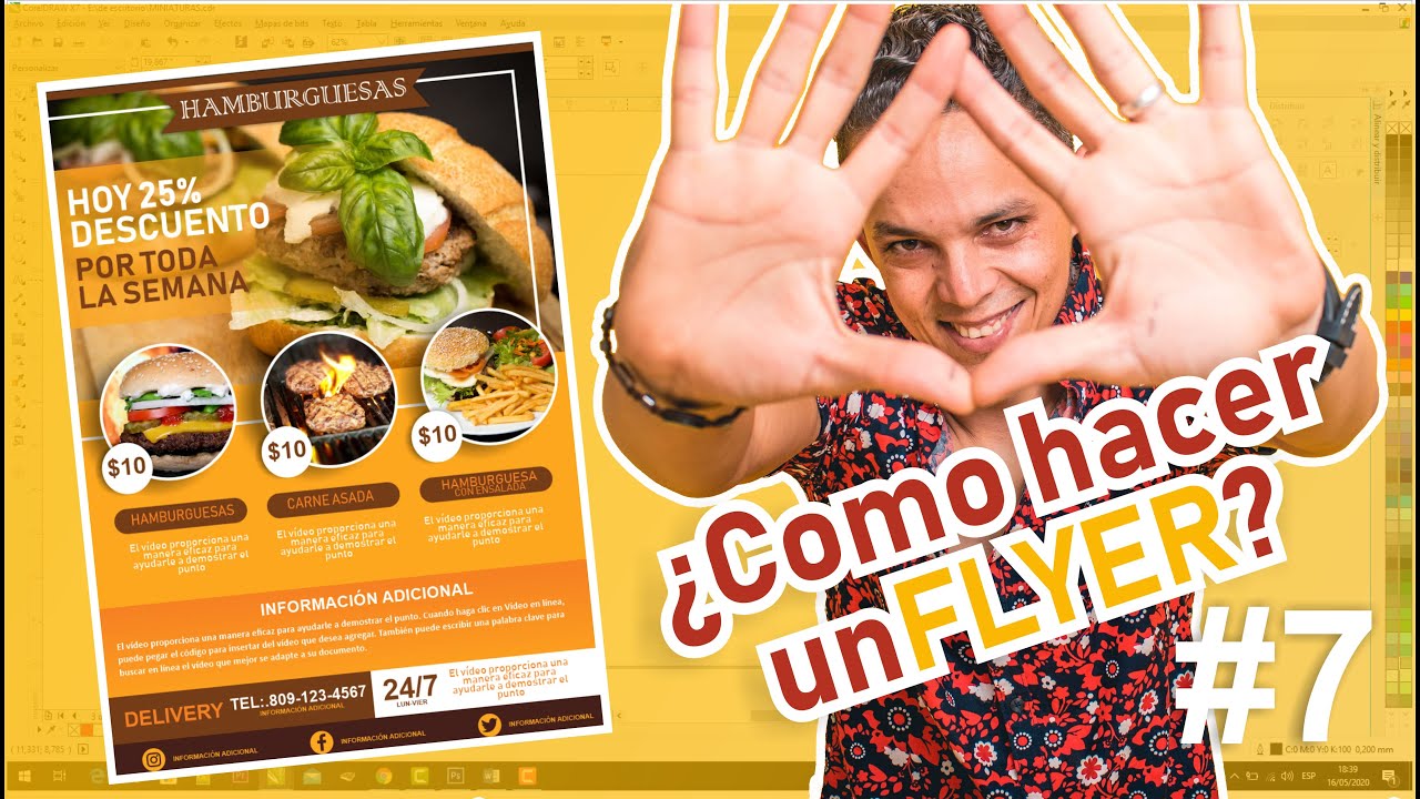 😁¿Como Hacer dan FLYER? CORELDRAW % [EFECTIVO] CURSO DISEÑO GRÁFICO DESDE CERO #7