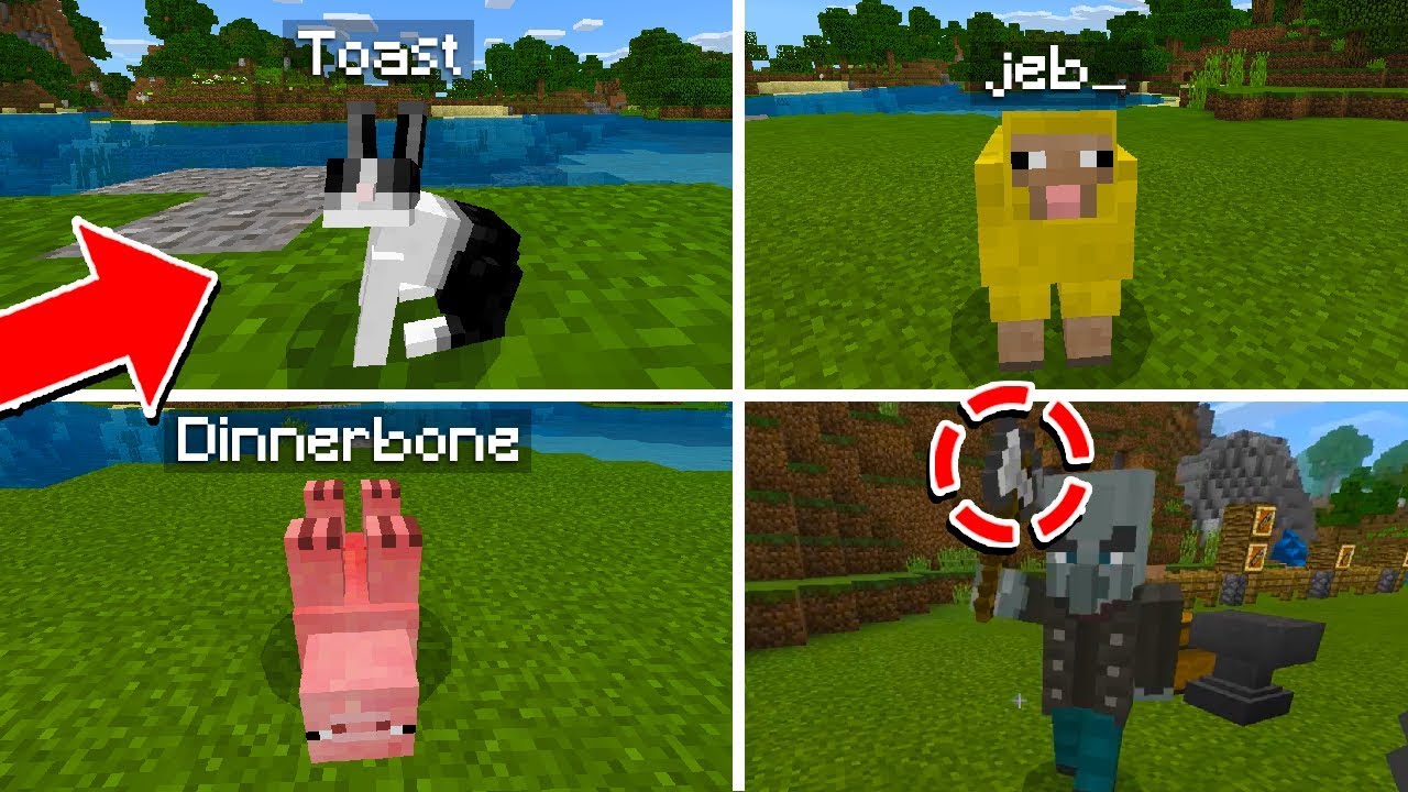 5 NAME TAG TELUR/TRIK PASKAH DI MINECRAFT! (PCPE XBOX)