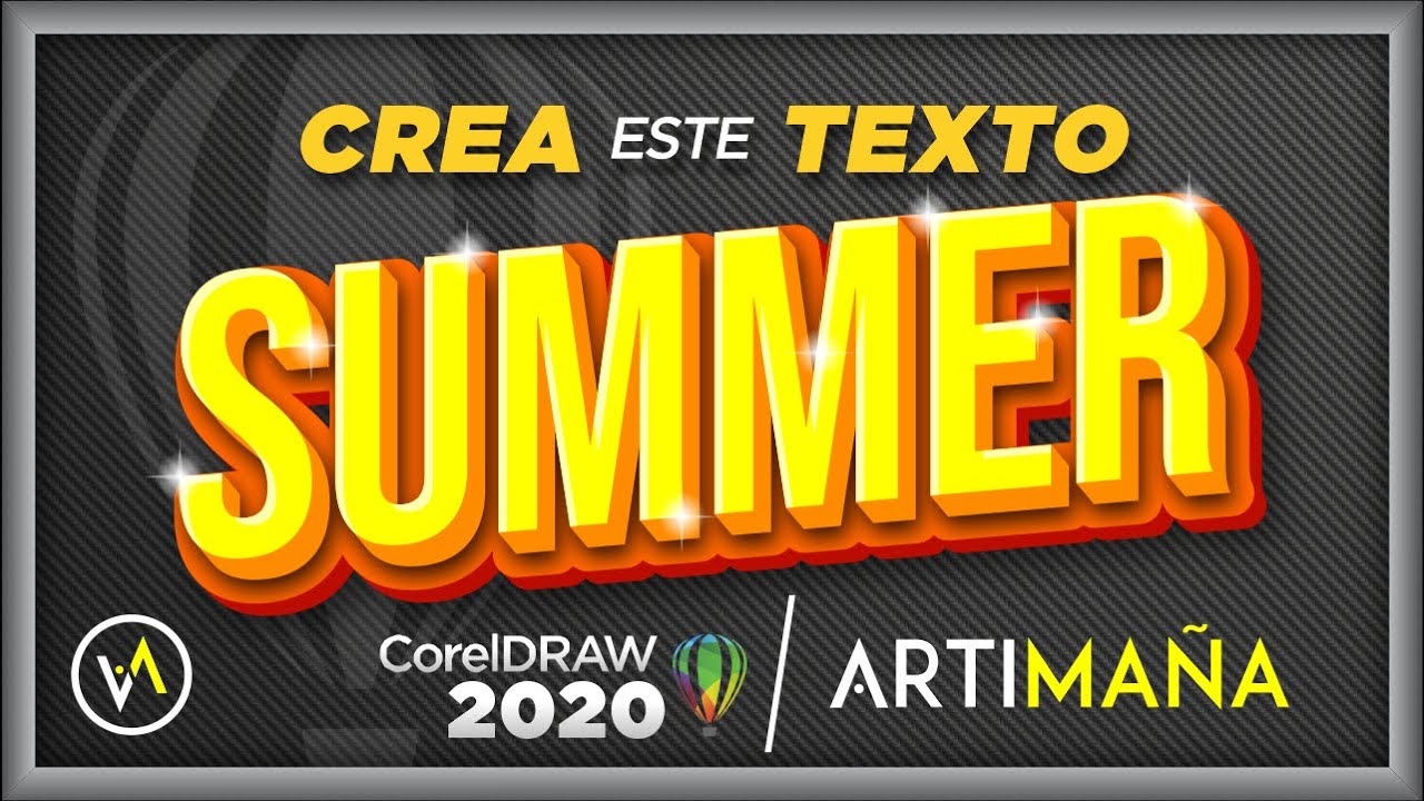 CREAR un TEXTO con EFECTO 3D dan COREL DRAW EFECTO de SILUETA ​​/ Artimaña /