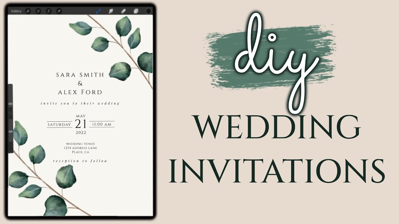 Cara Membuat Undangan Pernikahan di Procreate + Template yang Dapat Diedit Gratis