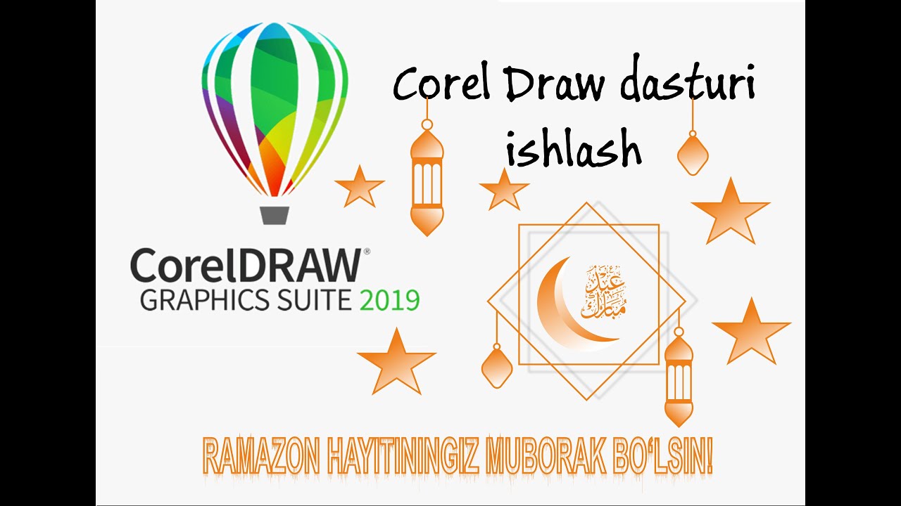 Corel Draw daturida ishlash. Idul Fitri