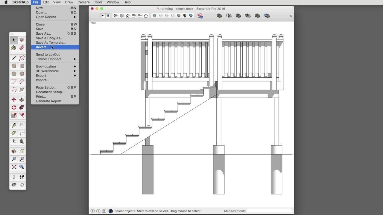 Pembuat Keterampilan SketchUp: Mencetak Sesuai Skala dengan SketchUp Make
