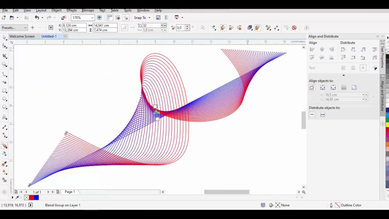 Tutorial Membuat Garis Abstrak Pakai Corel Draw X7 – Part 1
