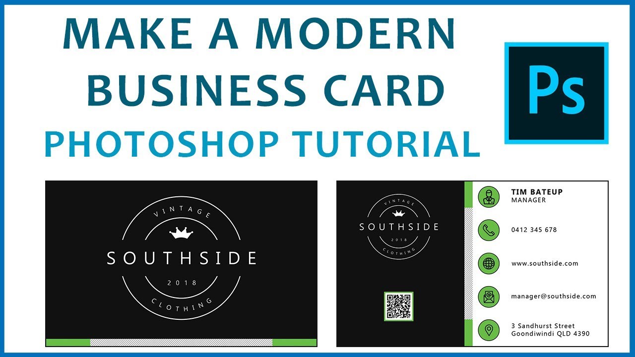 Tutorial Photoshop – Membuat Kartu Nama Dua Sisi Modern