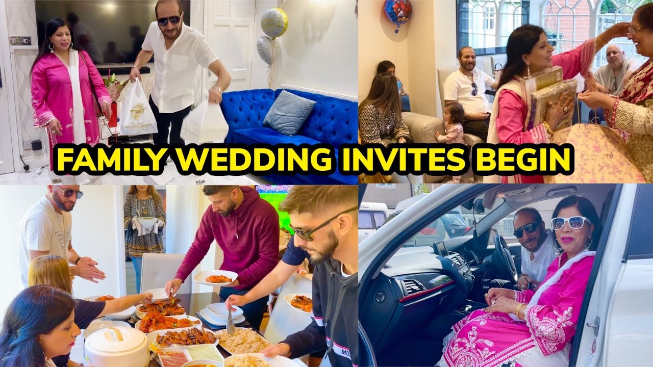 WEDDING INVITATION CARD FOR MY FAMILY IN LONDON🚗💌A ROYAL DINNER TOGETHER 🥘🍗🥗
