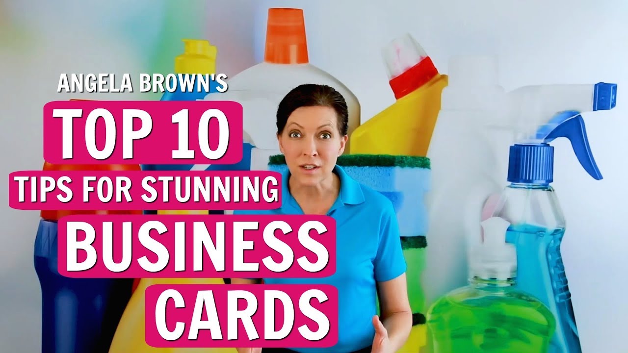 10 Tips Kartu Bisnis Terbaik Angela Brown untuk Pembersih Rumah