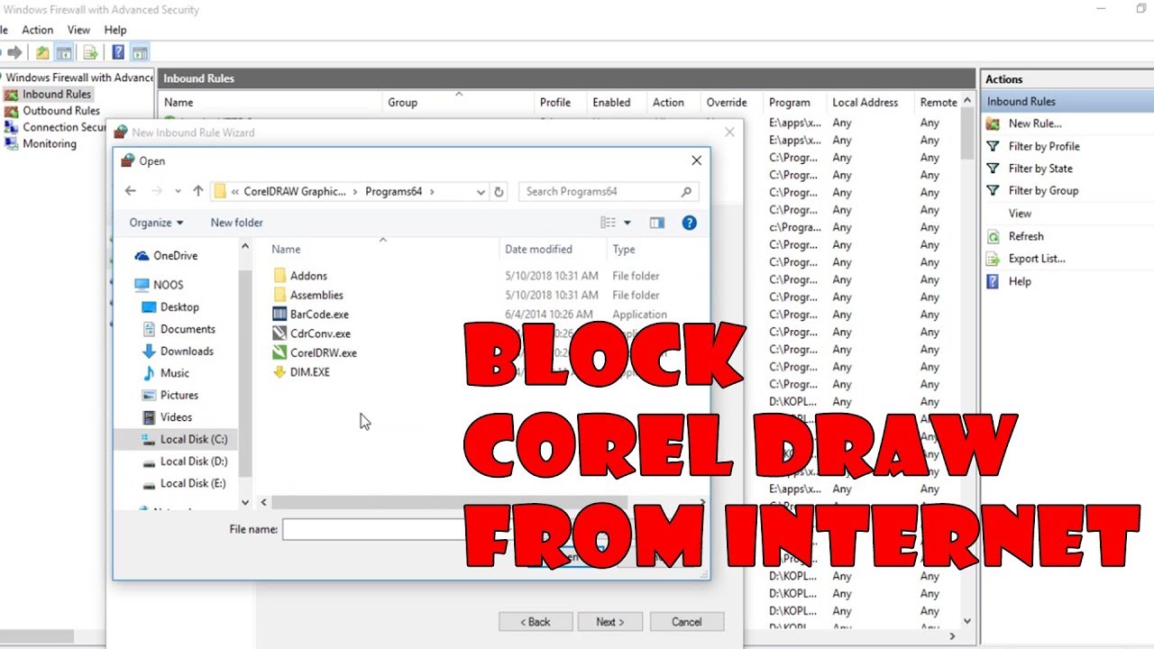 Cara BLOK Corel Draw dari Internet