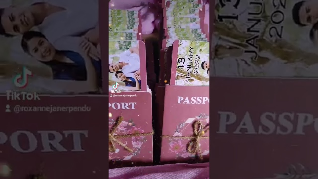 Desain Paspor DIY Undangan Pernikahan