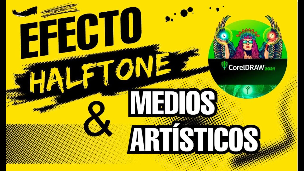 Efecto halftone medios artísticos di Corel Draw | Tutorial corel draw 2021
