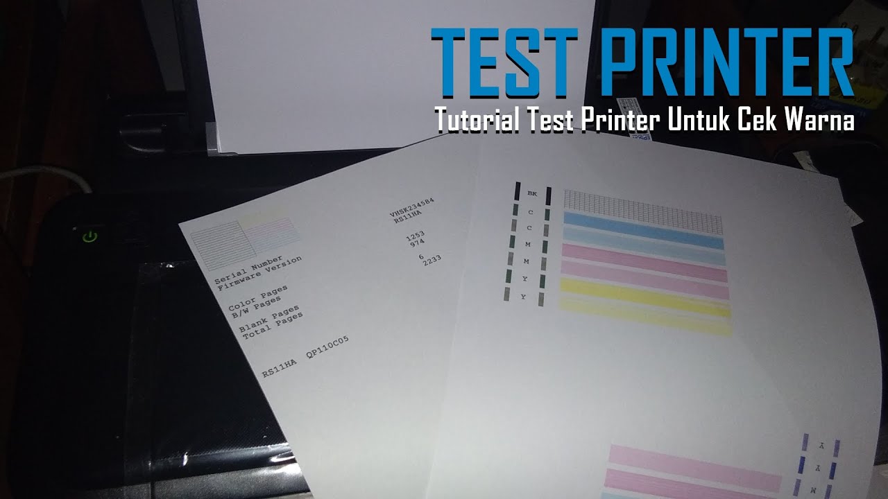 Tutorial Panduan Test Printer Untuk Cek Warna
