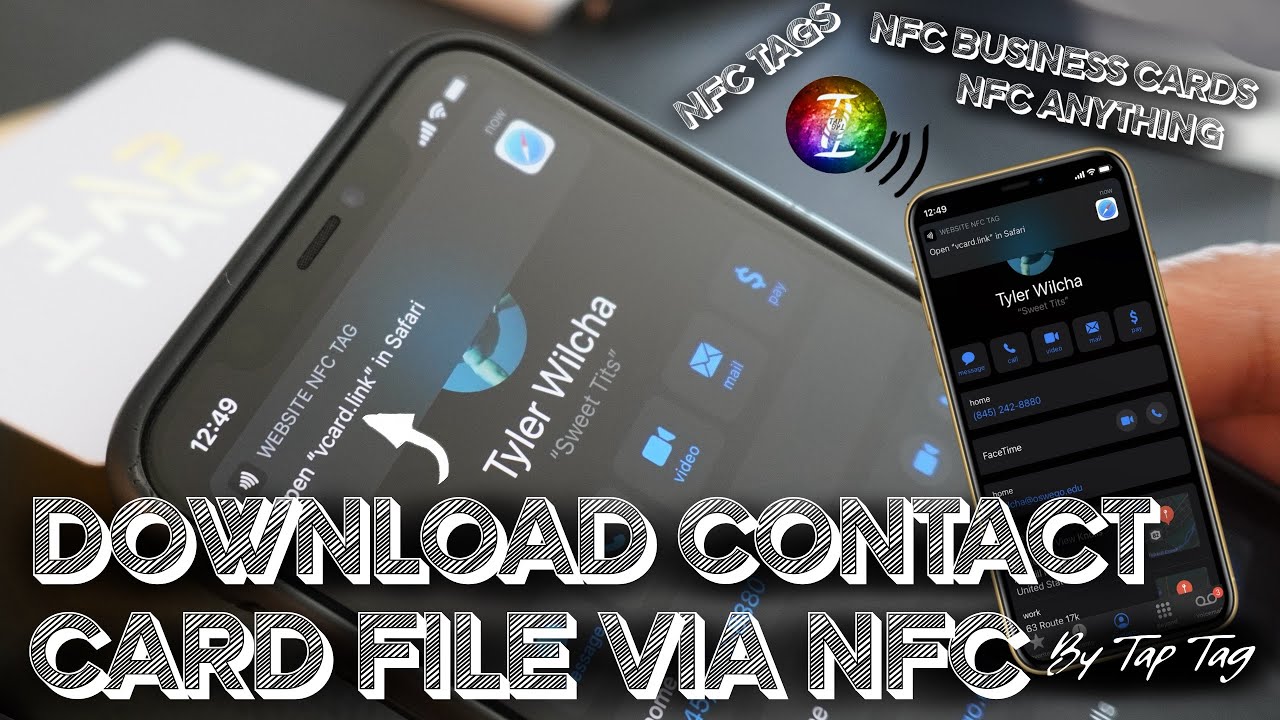 Unduh Kartu Kontak Vcard/VCF – tag NFC/kartu Nama NFC