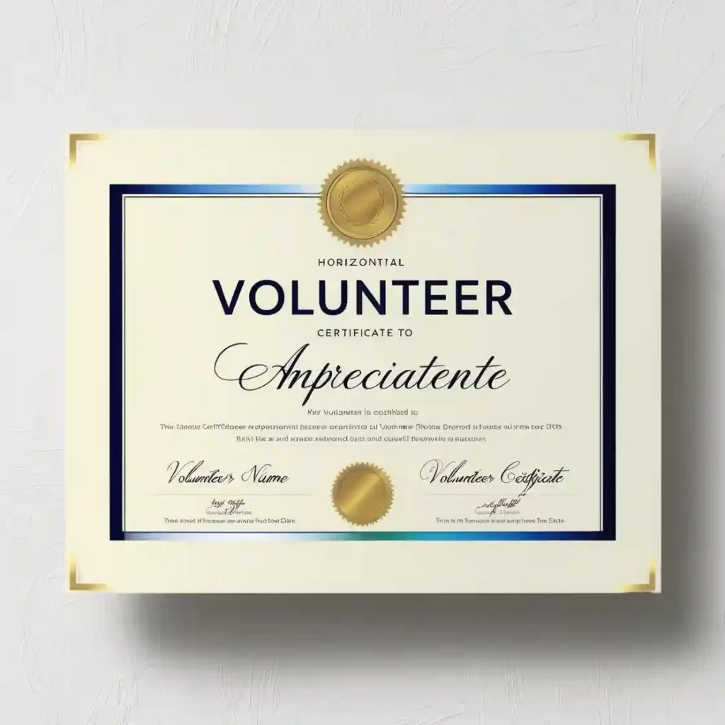 Jasa Cetak Sertifikat Volunteer