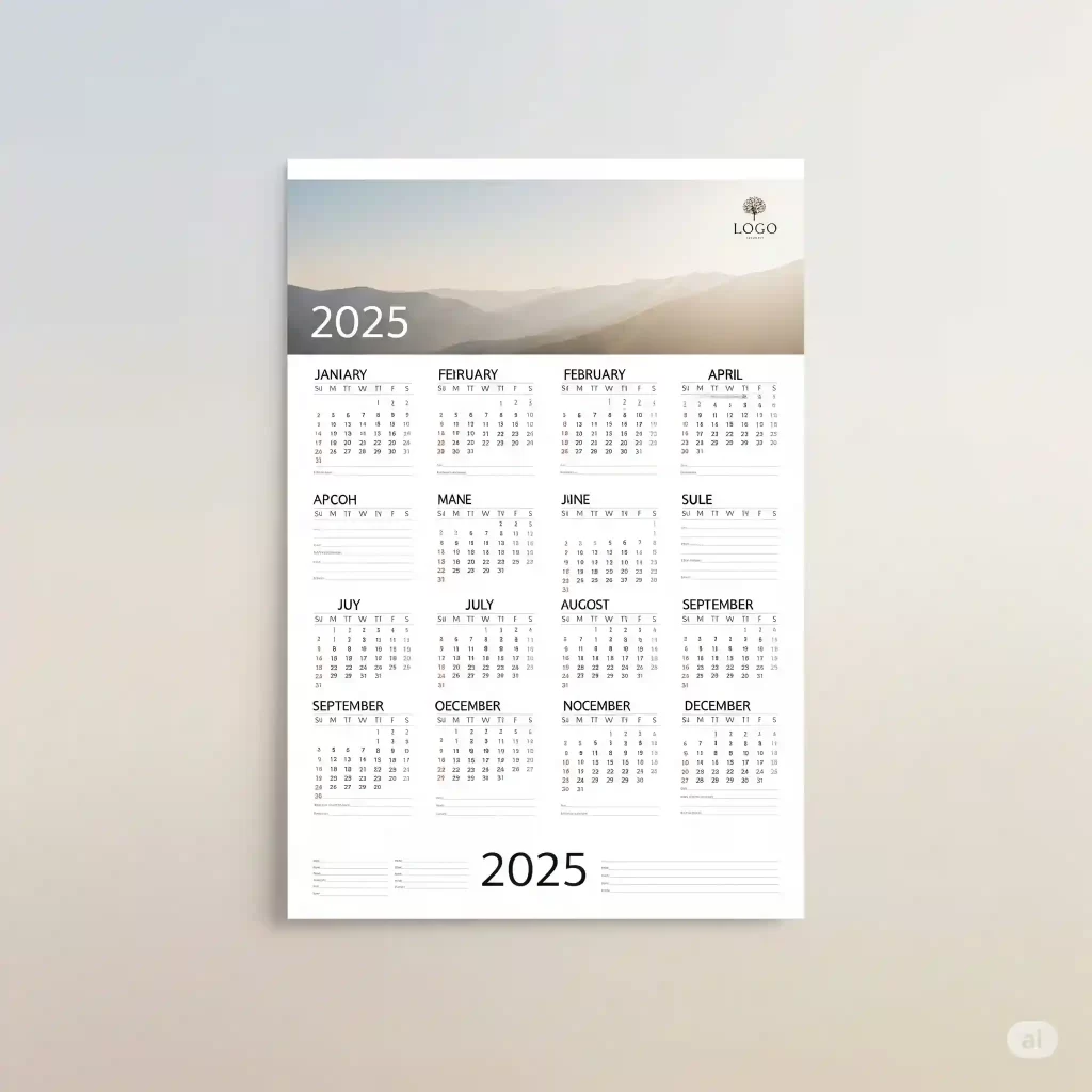 Cetak Kalender 1 Lembar