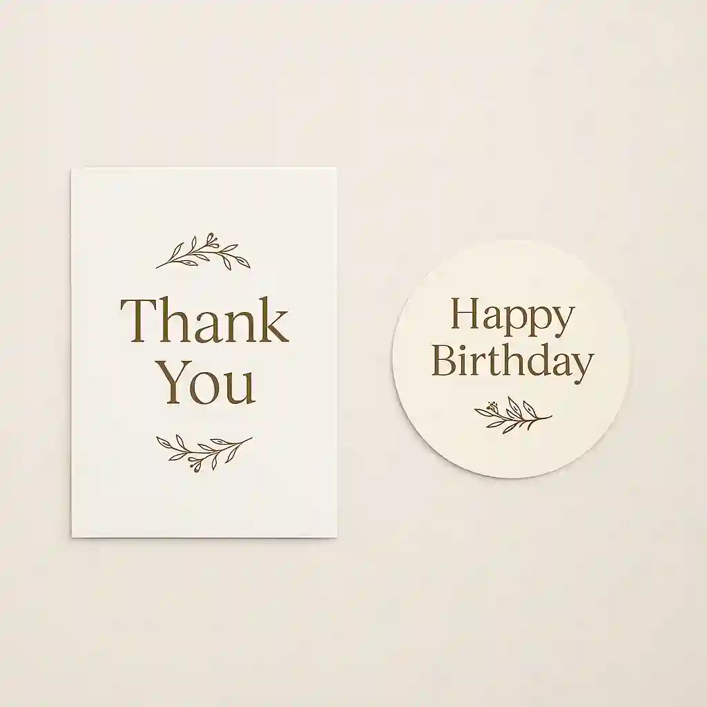 Cetak Kartu Ucapan Dan Stiker